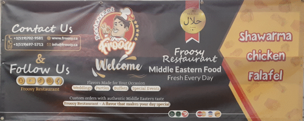FROOSY RESTAURANT SIGN 2025