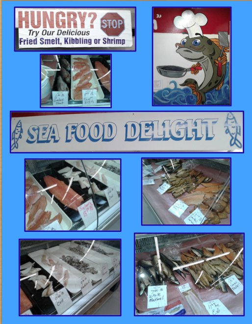 sea food delight composite photo