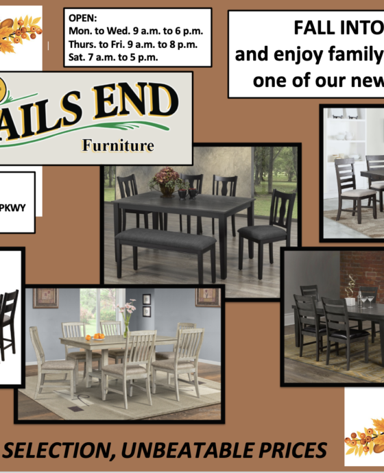 fall into savings dining tables