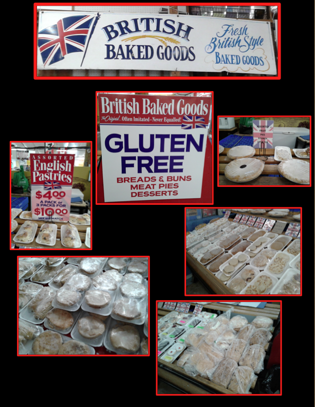 british baked goods composite photo