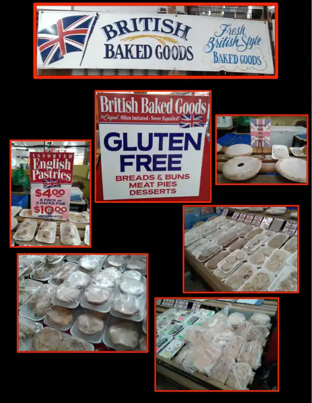 british baked goods composite photo