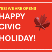 HAPPY CIVIC HOLIDAY