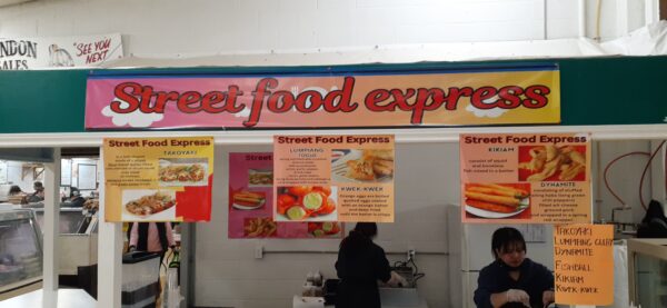STREET FOOD EXPRESS SIGN MENU STRAIGHT ON