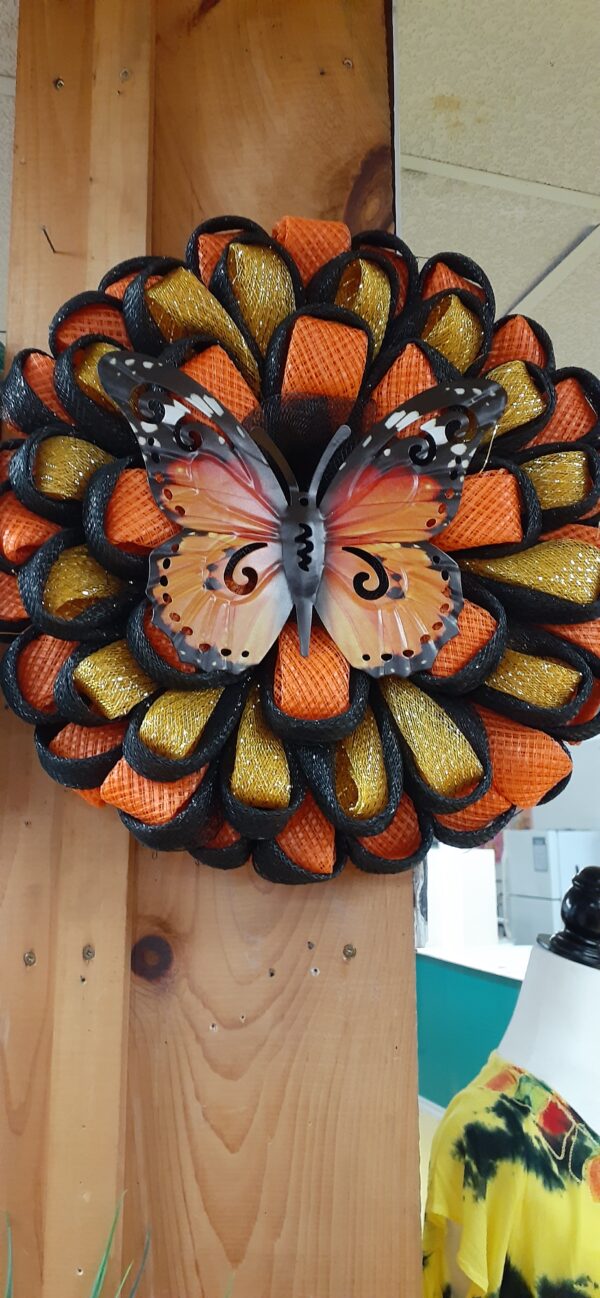 la boutique butterfly wreath