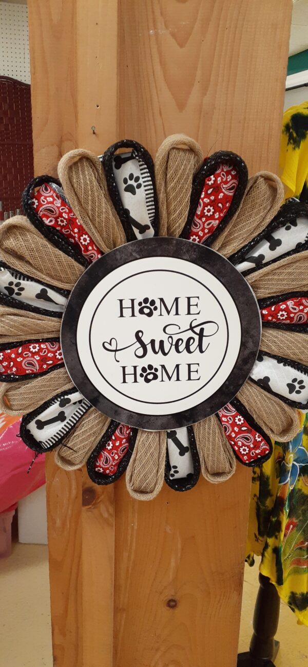la boutique home sweet home wreath