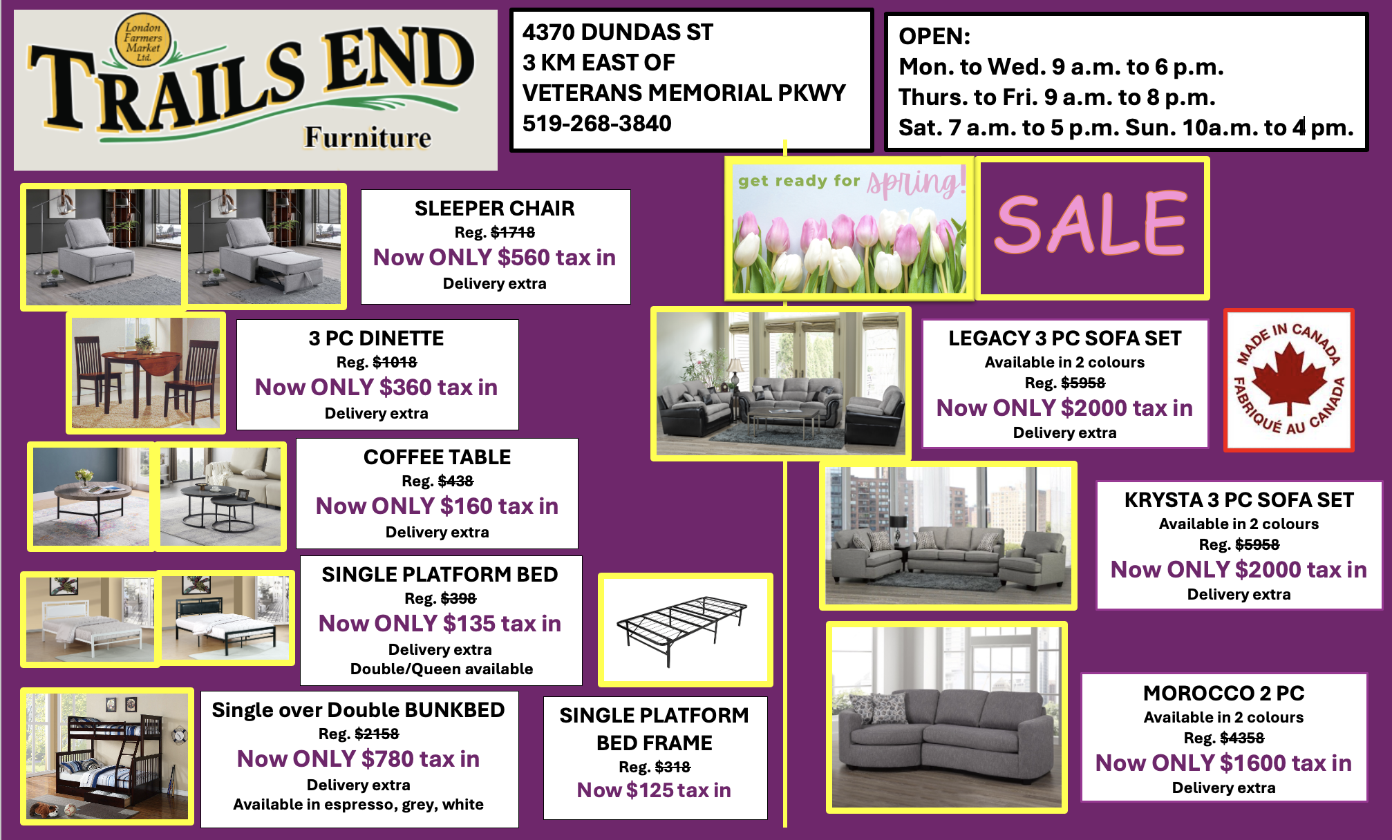 get ready for spring sale 2026 march