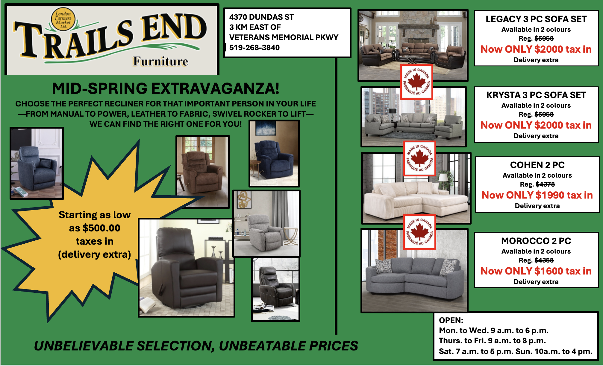 mid spring furniture ad 2026 may